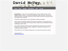 Tablet Screenshot of david-mcvey.co.uk